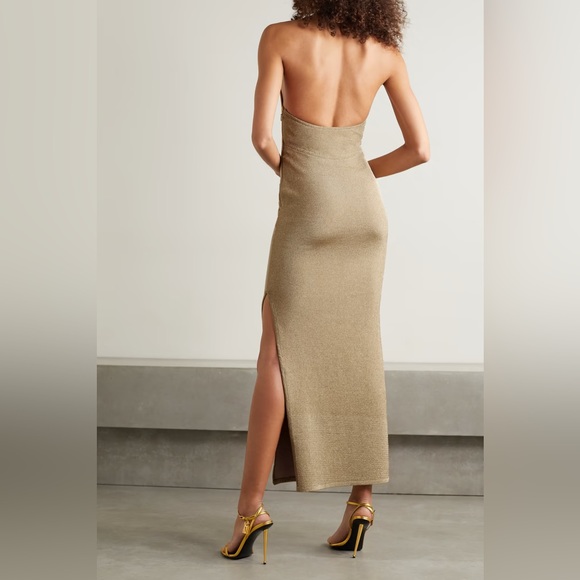 Herve Leger Metallic Draped Gown - Picture 2 of 6